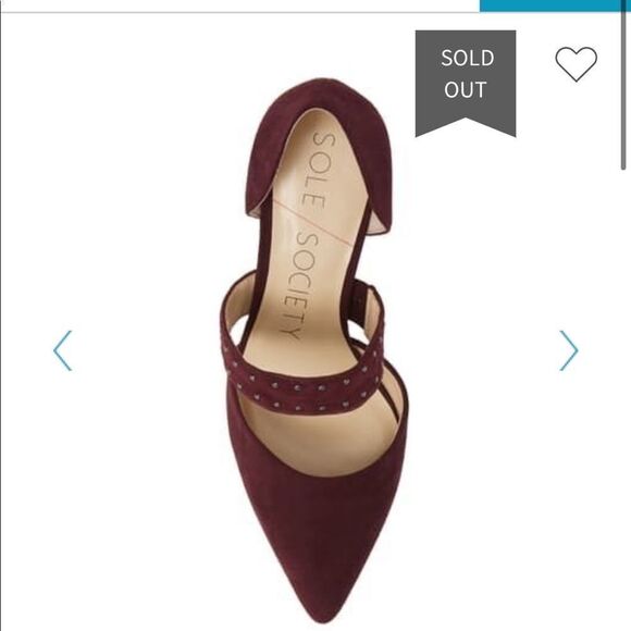 Sole Society Dark Plum Drisela Pumps - Size 5 - Picture 6 of 16